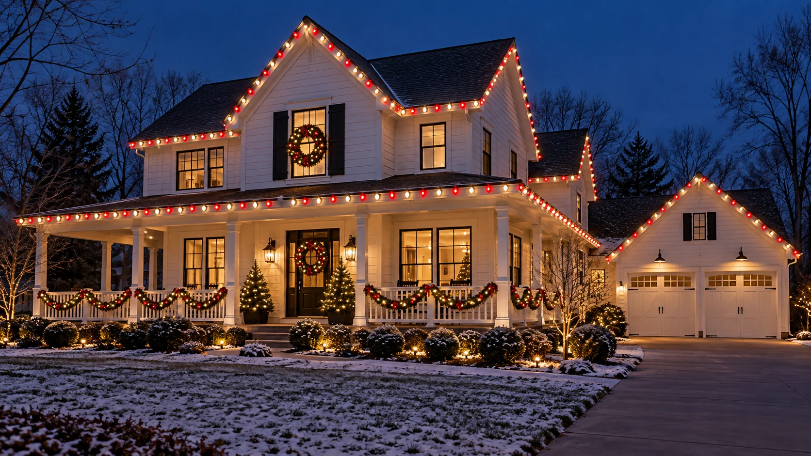 Classic red & white lighting design inspiration